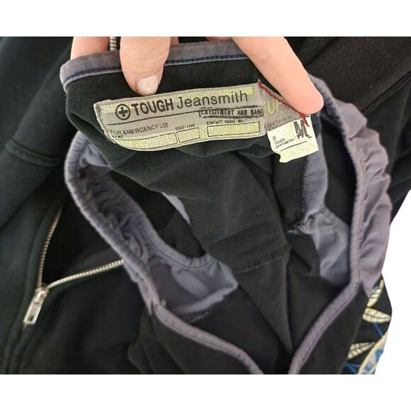 Vintage Y2K Tough Jean Smith Dragon Motorcycle Top Womens Size M Black - Picture 5 of 6